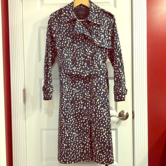 NWT Ann Taylor Modern Trench in Midnight Spruce - Picture 2 of 7